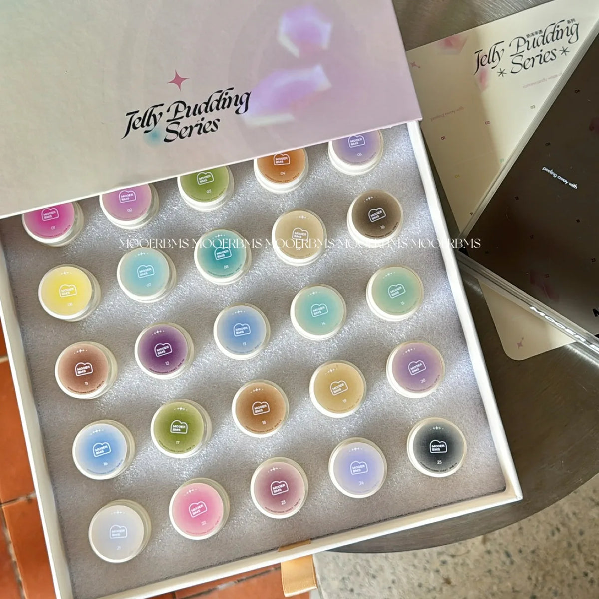All 25 Milk Jelly jars in the presentation box