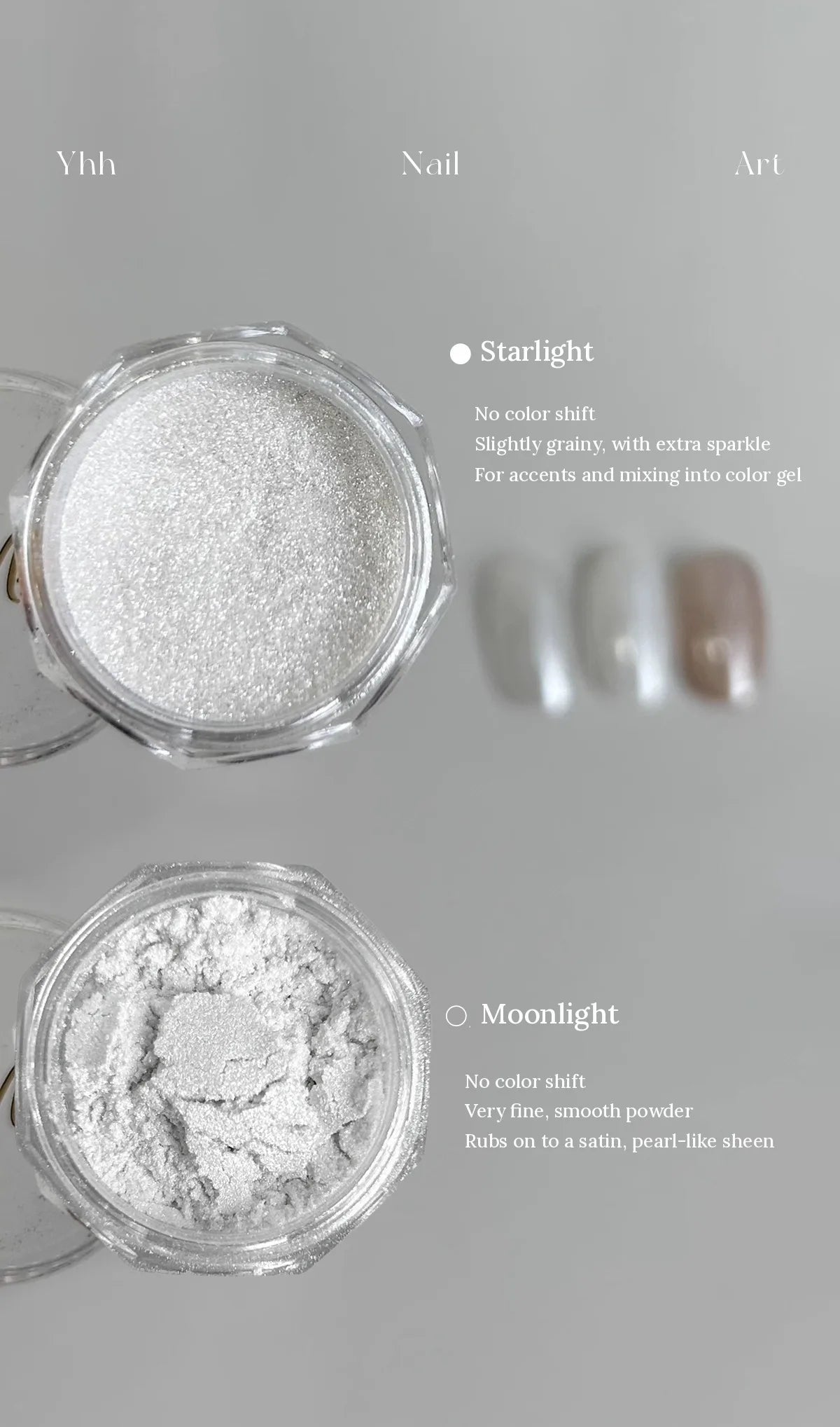 Starlight vs Moonlight: no color shift; Starlight is grainier and more sparkly
