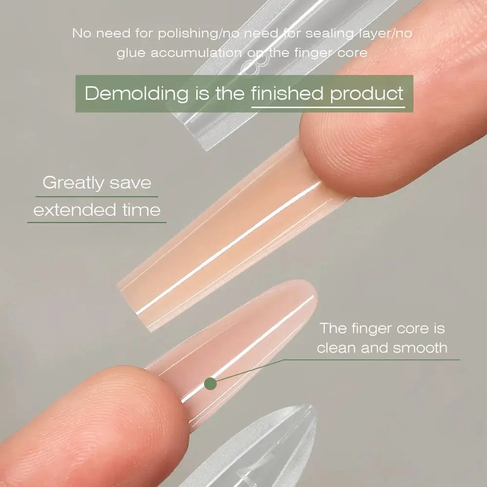 MR NAIL sandwich dual form: remove the mold and the extension is finished, no filing needed