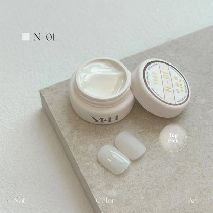 YHH N Series 3.0 gel color N01: jar and swatch tips