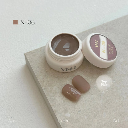 YHH N Series 3.0 gel color N06: jar and swatch tips