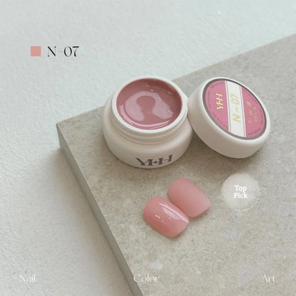 YHH N Series 3.0 gel color N07: jar and swatch tips