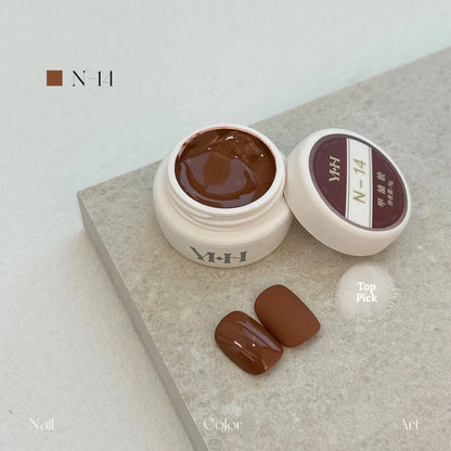 YHH N Series 3.0 gel color N14: jar and swatch tips