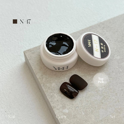 YHH N Series 3.0 gel color N17: jar and swatch tips