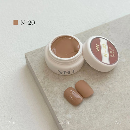 YHH N Series 3.0 gel color N20: jar and swatch tips