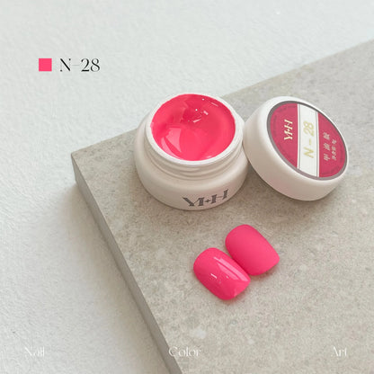 YHH N Series 3.0 gel color N28: jar and swatch tips