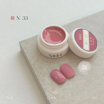 YHH N Series 3.0 gel color N33: jar and swatch tips