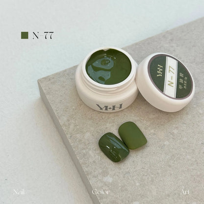 YHH N Series 3.0 gel color N77: jar and swatch tips
