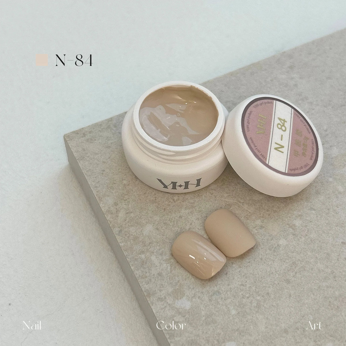 YHH N Series 3.0 gel color N84: jar and swatch tips
