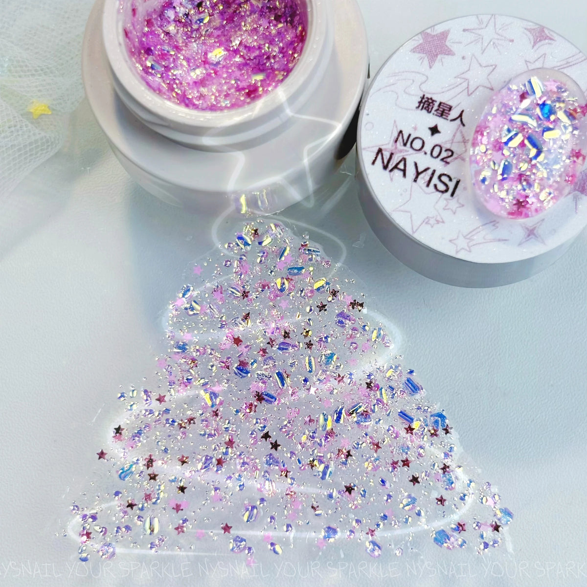 NAYISI Star Reacher Series Curled Sequin Glitter Gel (8 Shades, Potted) variant image