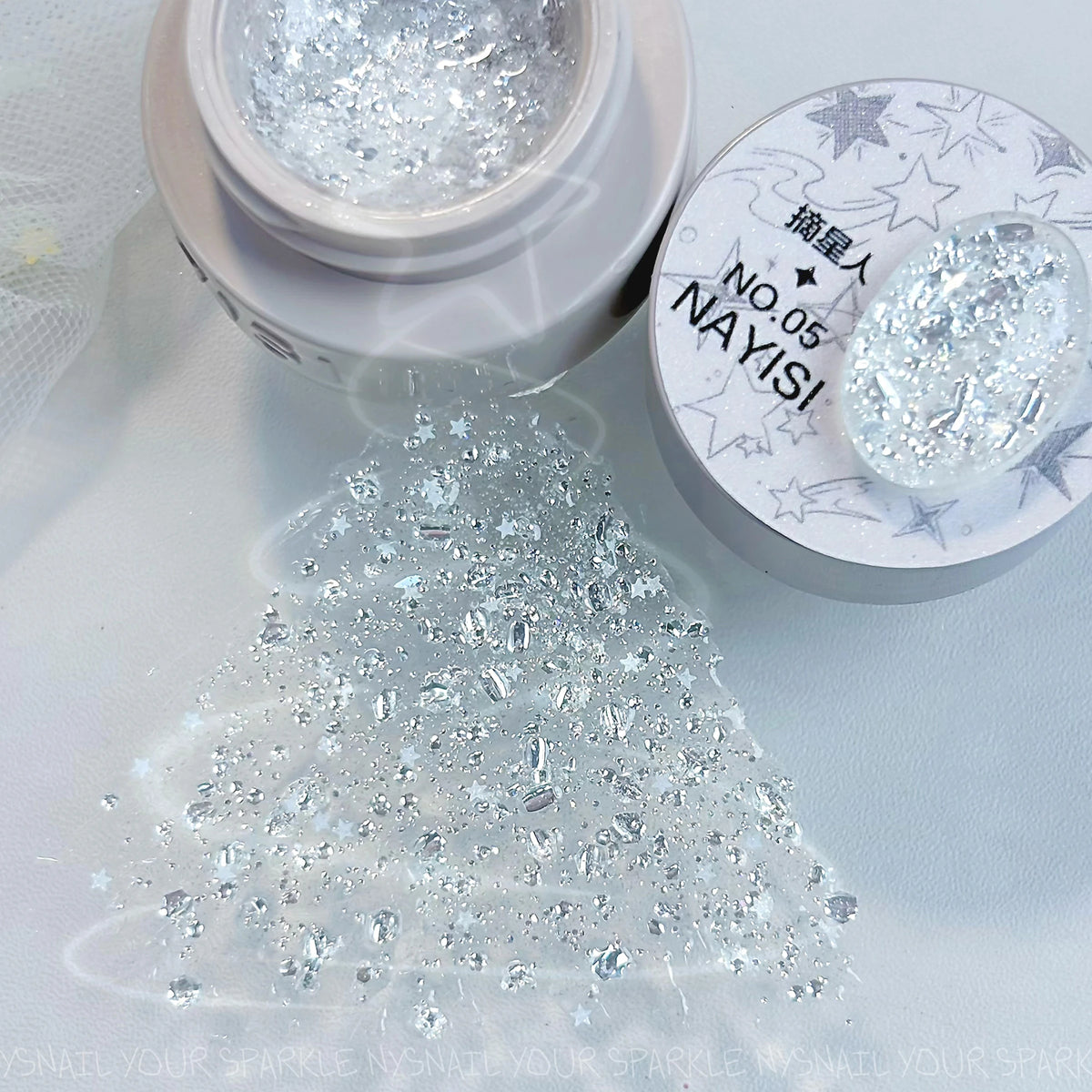 NAYISI Star Reacher Series Curled Sequin Glitter Gel (8 Shades, Potted) variant image