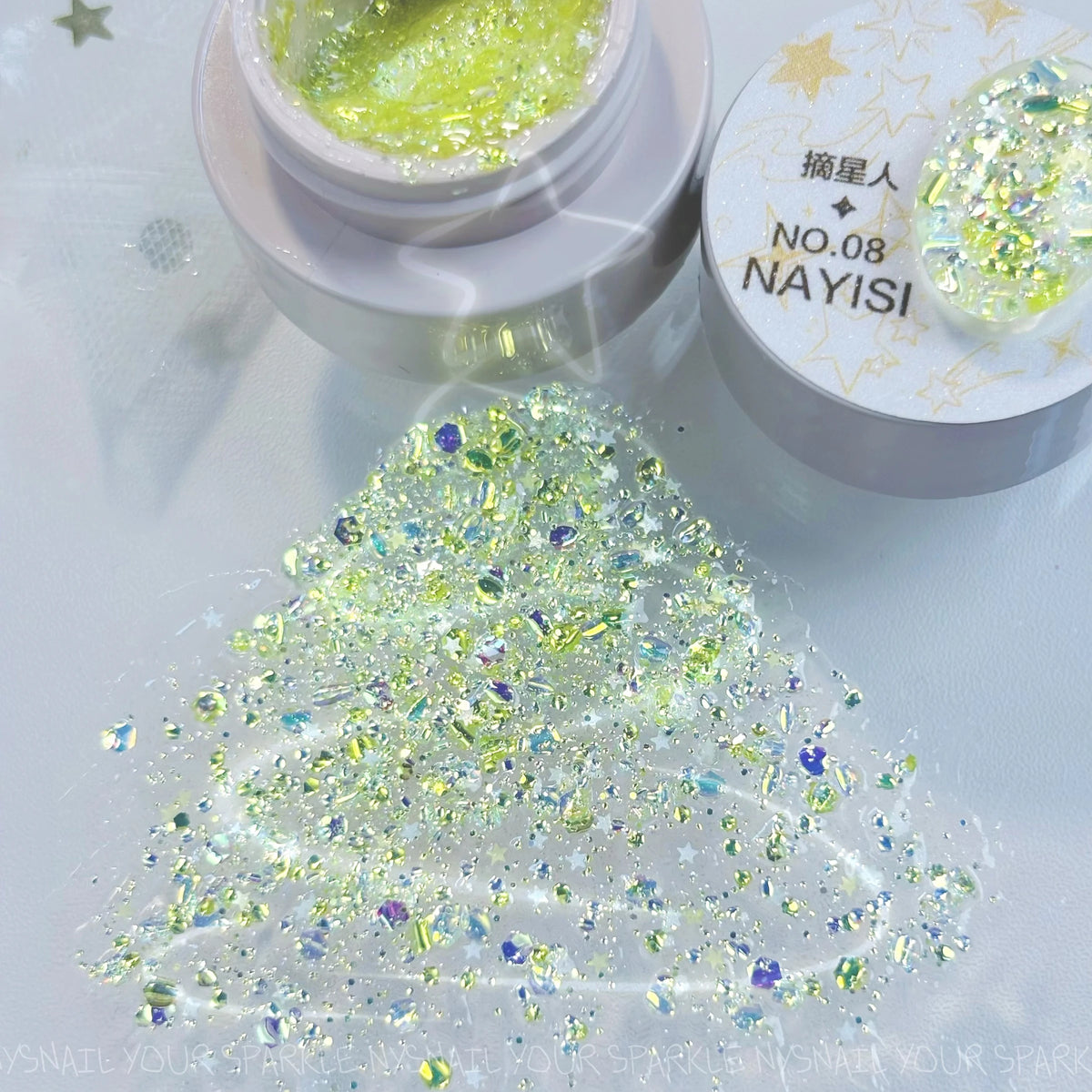 NAYISI Star Reacher Series Curled Sequin Glitter Gel (8 Shades, Potted) variant image