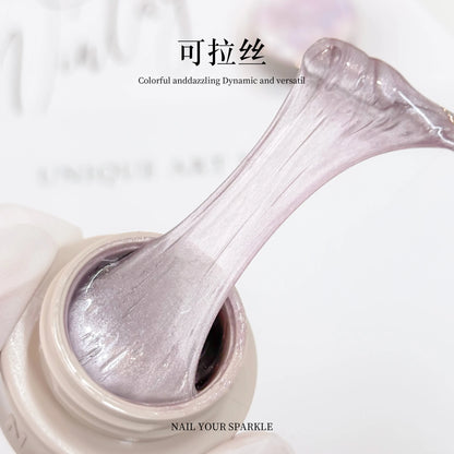 NAYISI Starlight Ribbon String Cat Eye Potted Magnetic Gel Polish photo 3