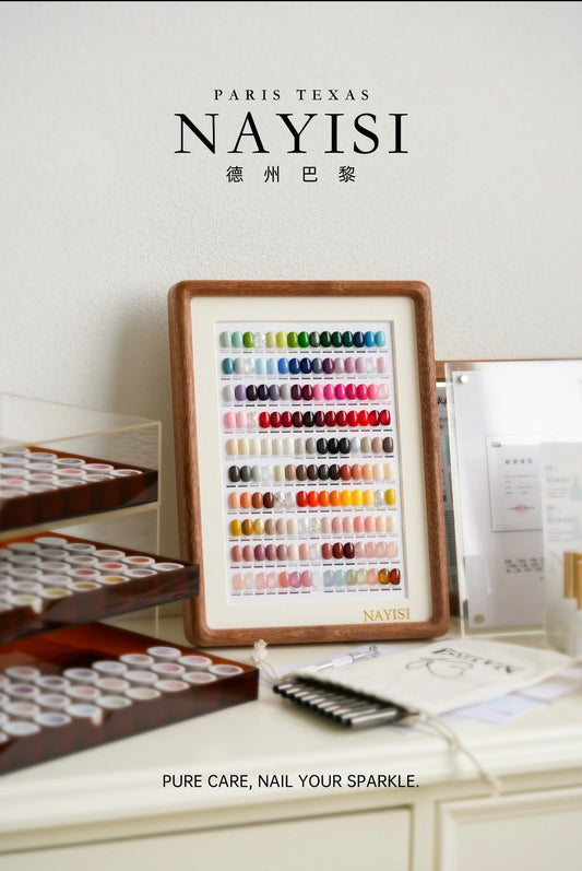 NAYISI Multi-Use Color Gel Polish 150-shade colour chart and gel pots