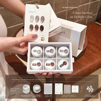 TAYE Old Money Flash Diamond 6-color gift box set and contents