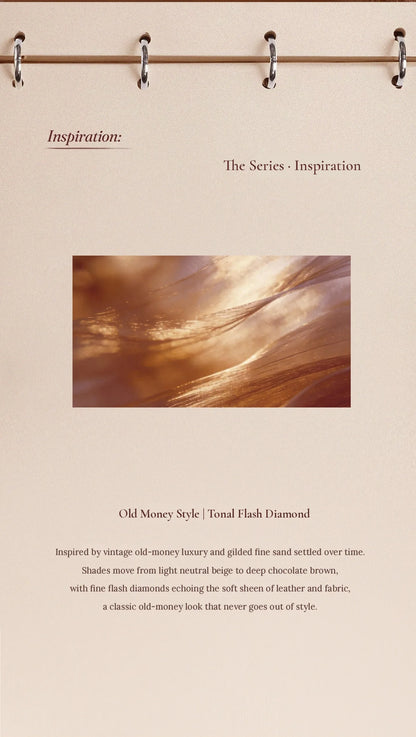 Old money style, tonal flash diamond: series inspiration