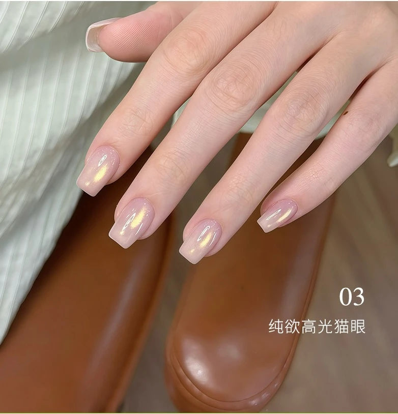 Flower Principal Pure Glow Glass Bead Cat Eye Gel Polish photo 5