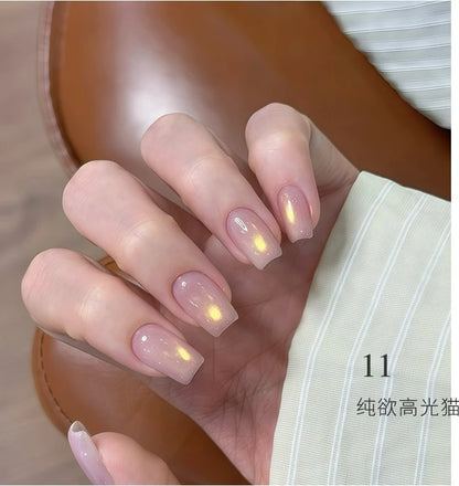Flower Principal Pure Glow Glass Bead Cat Eye Gel Polish photo 19