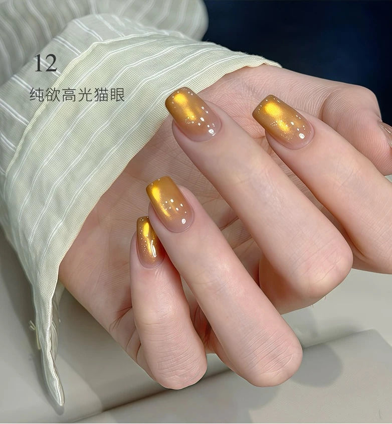 Flower Principal Pure Glow Glass Bead Cat Eye Gel Polish photo 20