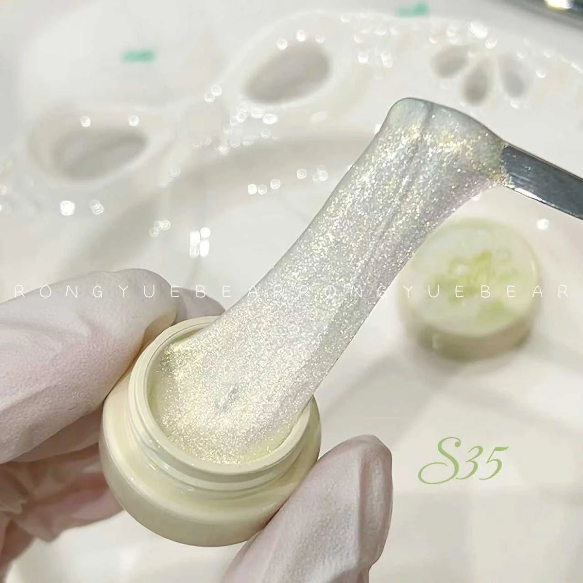 Rongyue Bear Shimmer Liner Spider Gel 2.5g (No-wipe) variant image