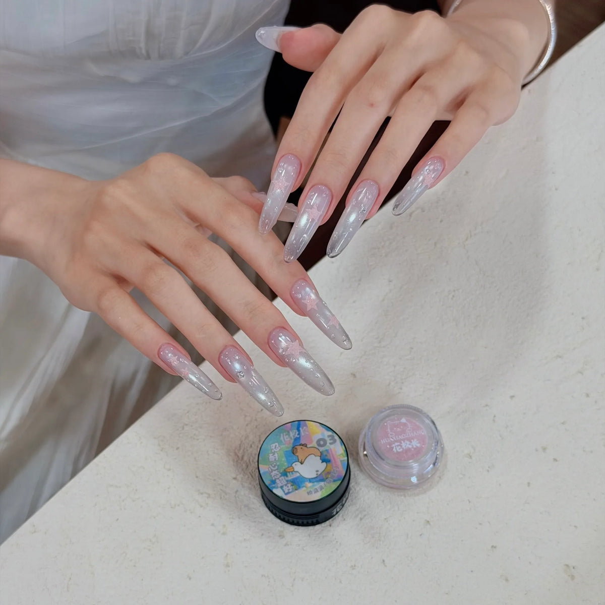 Sweet & Cute Cat Eye gel shade 03 on nails