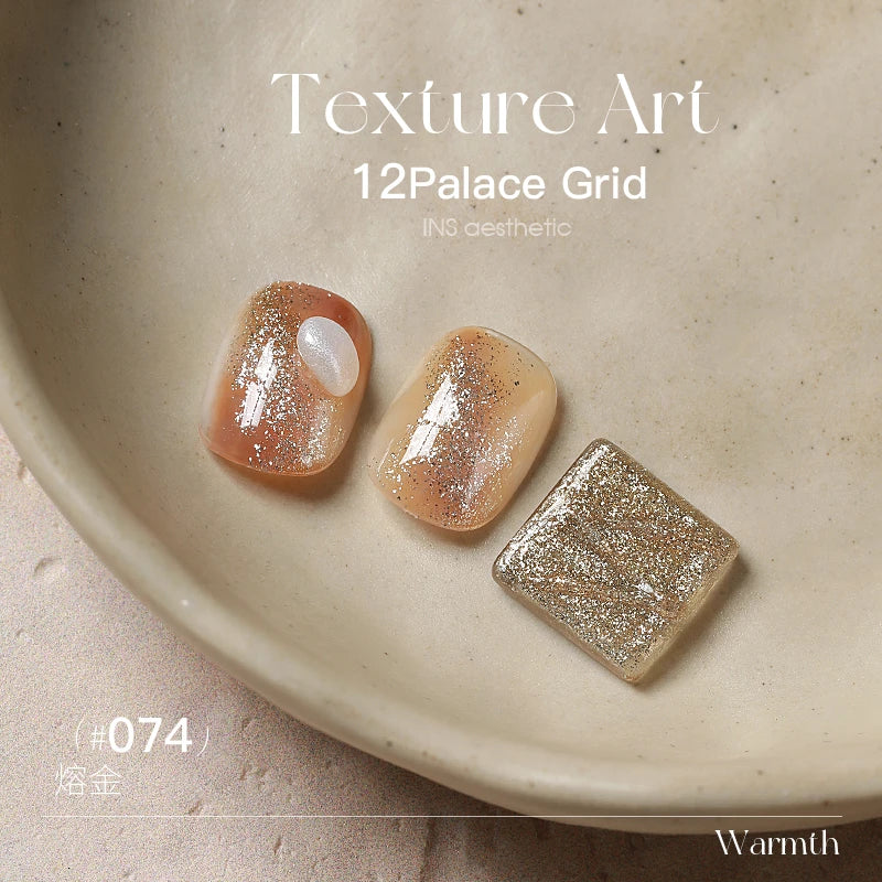 TAYE Amber Glow 12-Color Palette – H074 Molten Gold