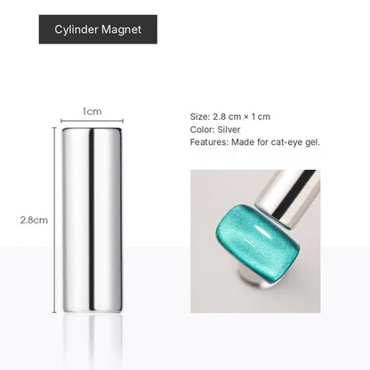 P077 cylinder cat-eye magnet, 2.8 cm × 1 cm