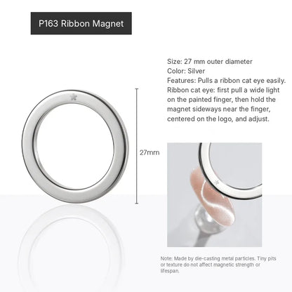 P163 ring magnet for ribbon cat eye, 27 mm