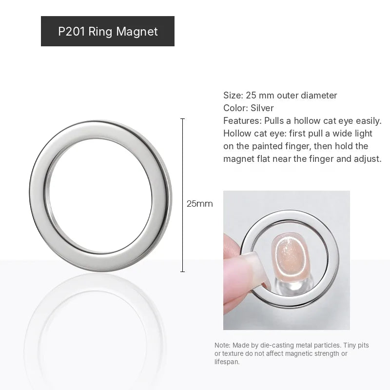 P201 ring magnet for hollow cat eye, 25 mm