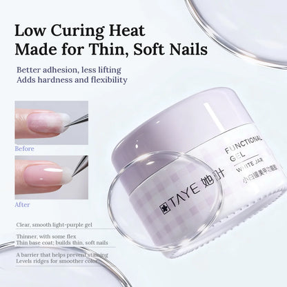 TAYE 001 Builder Base Gel 3.0, light-purple jar