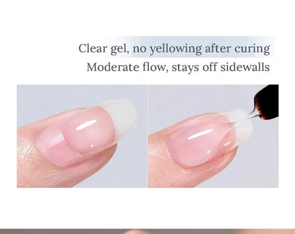 Clear top coat that stays off the sidewalls