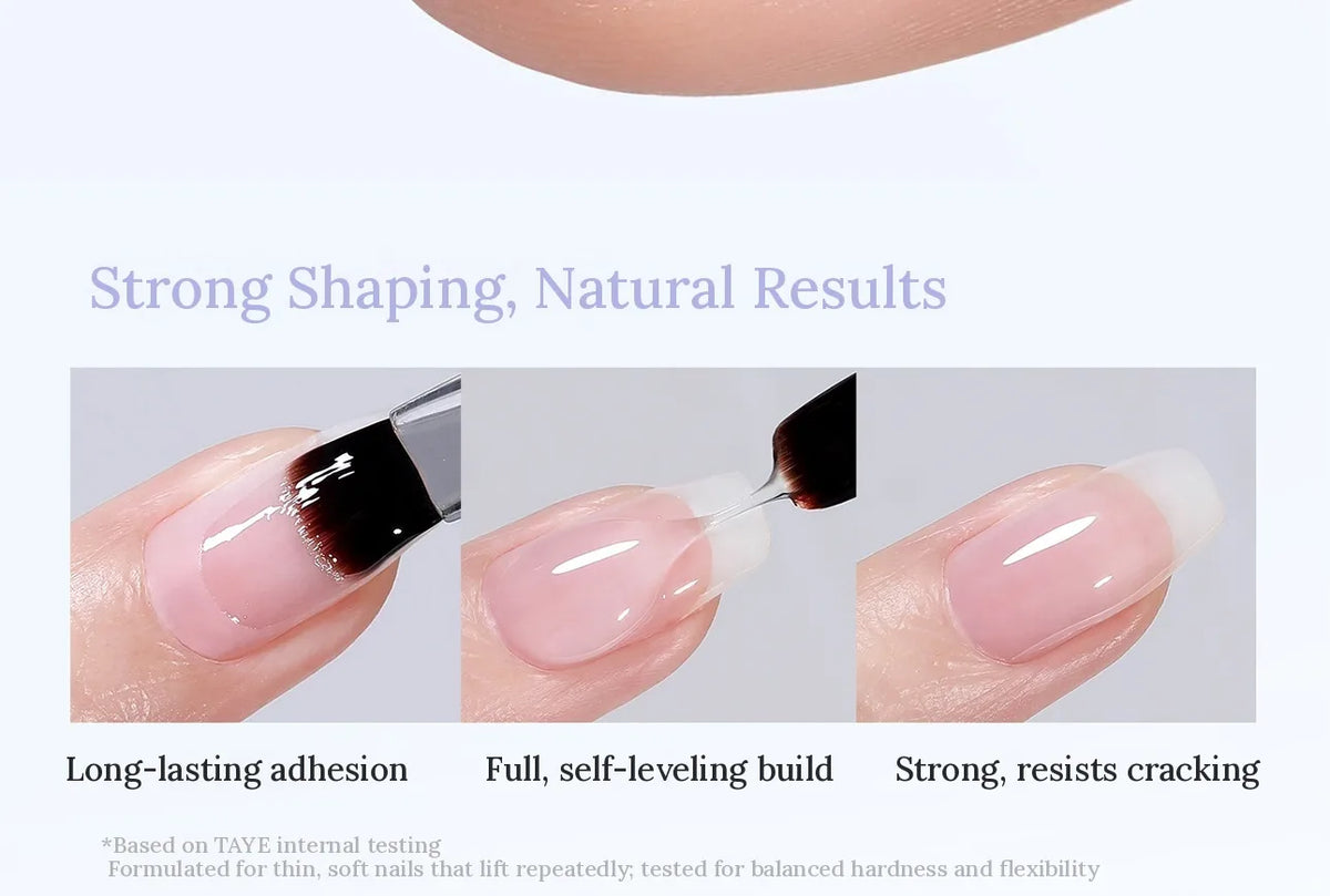 Applying builder gel: adhesion, self-leveling build and crack resistance