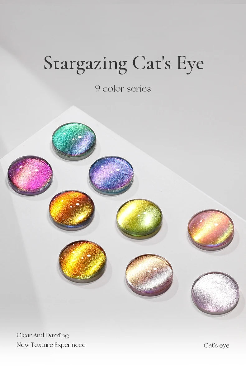 TAYE Stargazing (Chasing Light) cat eye gel cat eye swatch domes