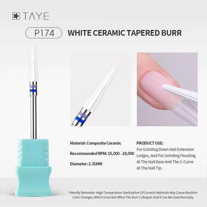 P174 White Ceramic Tapered product image