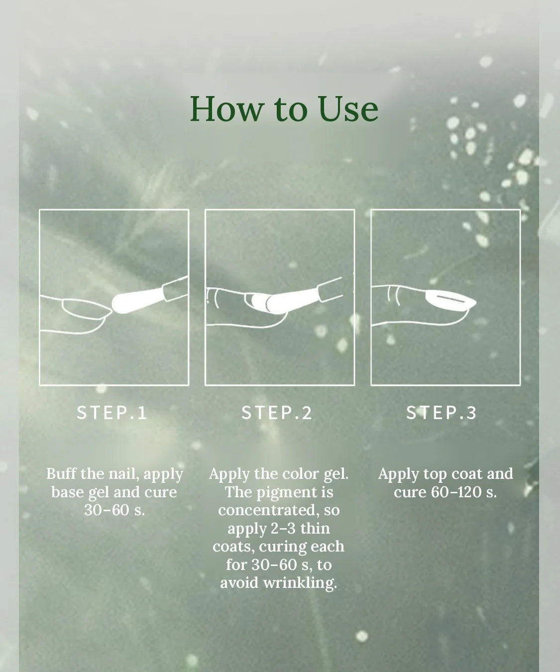 How to use Oudingyan Watery Cat Eye gel in three steps