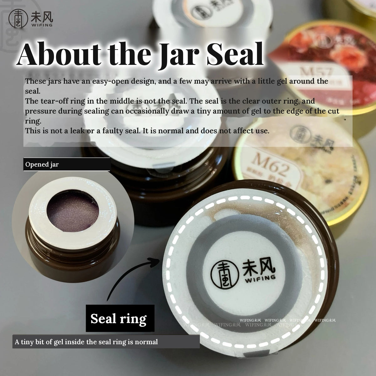 How the Weifeng Yunshuiyao cat eye gel jar seal works