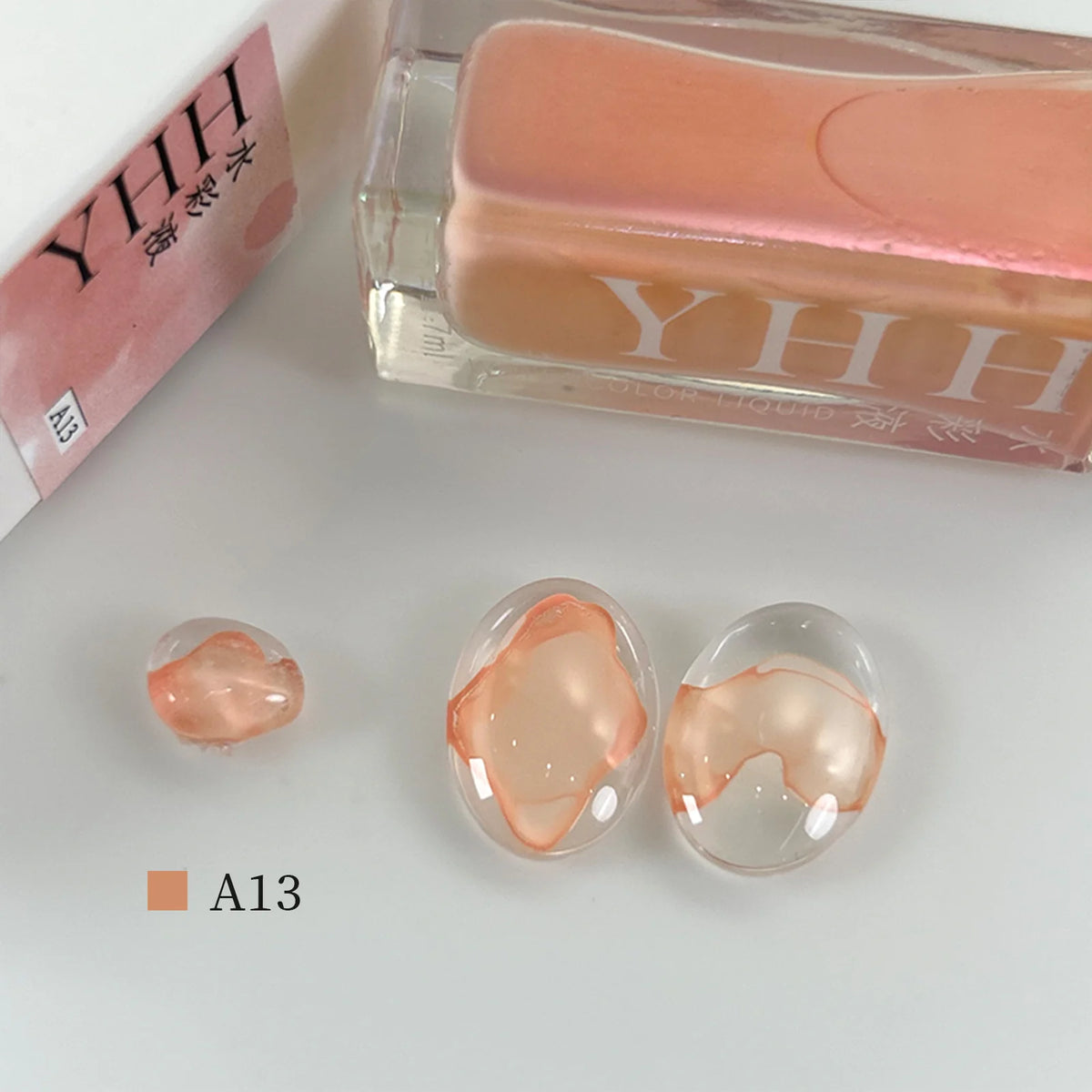 YHH blending ink shade A13 bottle with glass swatches