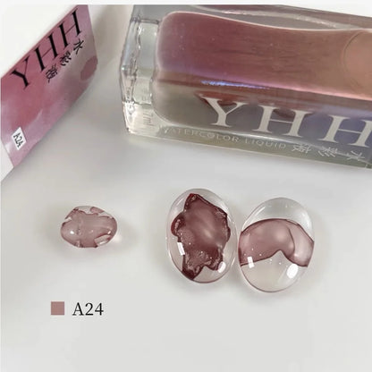 YHH blending ink shade A24 bottle with glass swatches