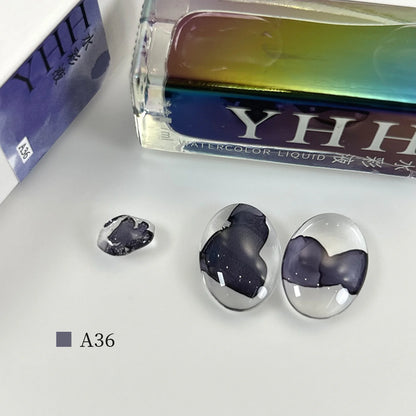 YHH blending ink shade A36 bottle with glass swatches