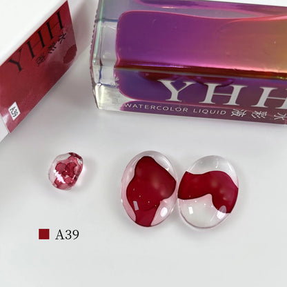 YHH blending ink shade A39 bottle with glass swatches