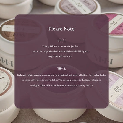YHH Fabric Gel care notes: store flat and close the lid tightly