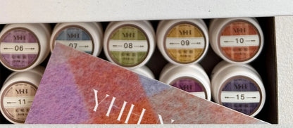 YHH Fabric Gel jars in the storage box