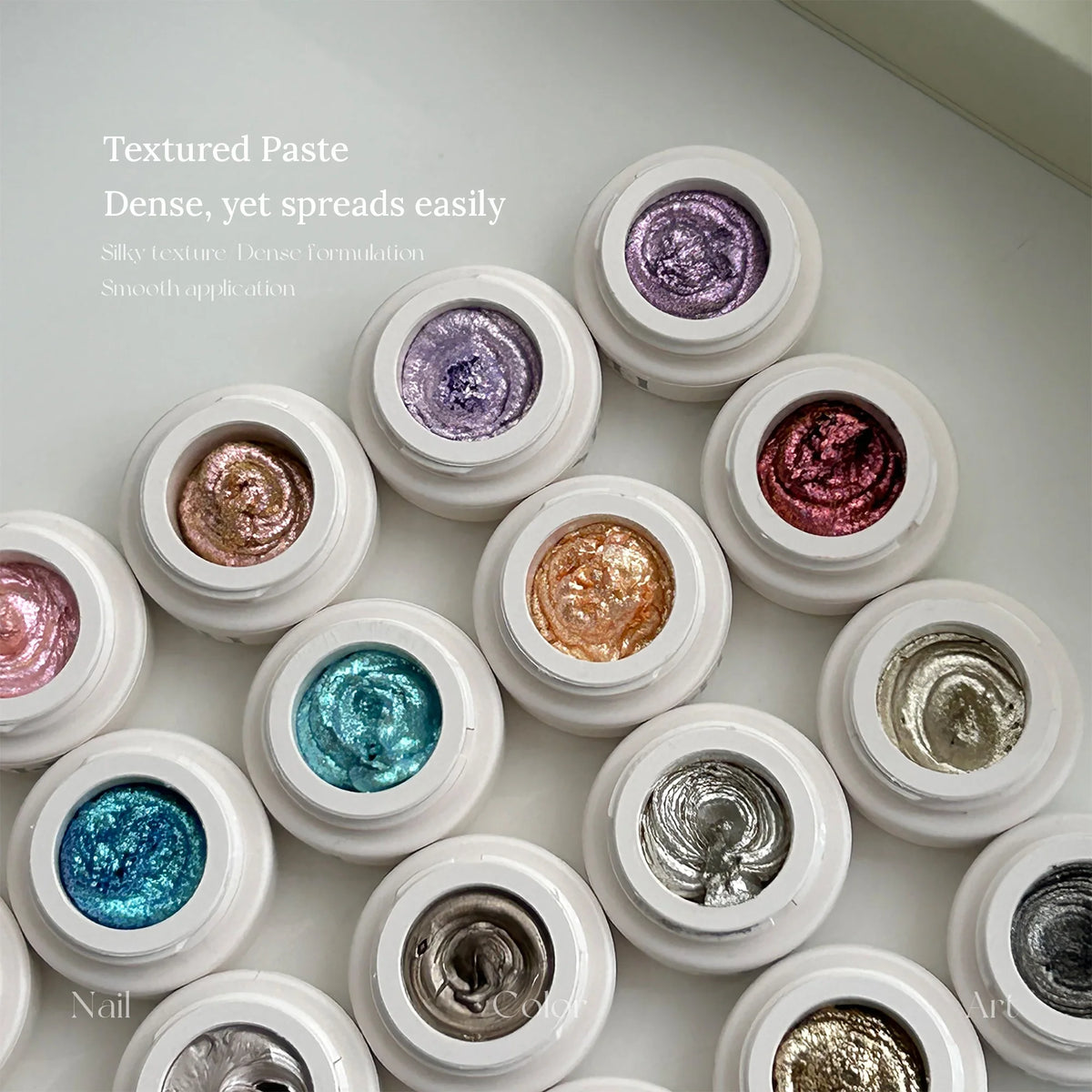 Open jars of YHH fairy powder sculpting paste showing the dense paste texture