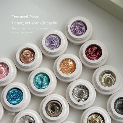 Open jars of YHH fairy powder sculpting paste showing the dense paste texture