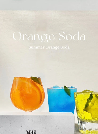 Orange soda styling shot for YHH fluorescent pat pat gel