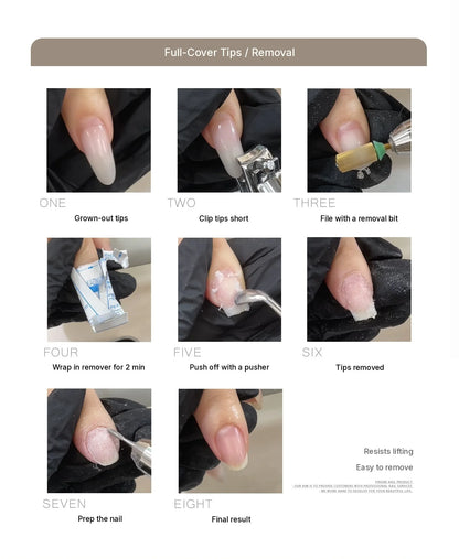 Eight-step removal guide for YHH full-cover builder tips