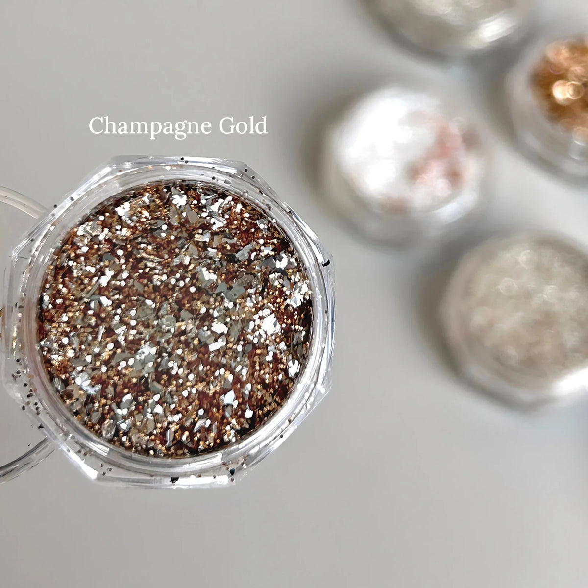 YHH Champagne Gold glitter mix in a jar