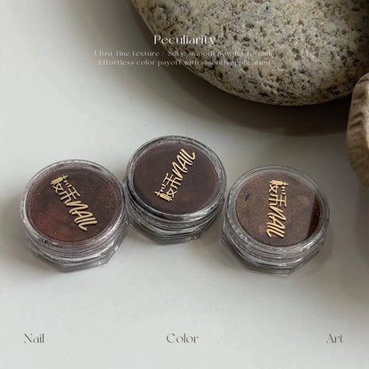 Three closed jars of YHH INS Vintage Chrome Powder