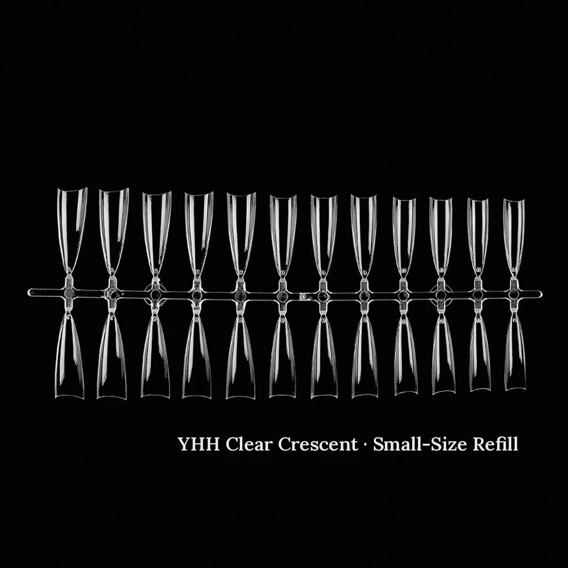 YHH clear crescent French small-size refill tips