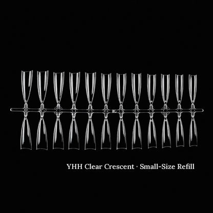 YHH clear crescent French small-size refill tips